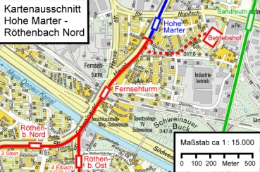Karte Hohe Marter - Röthenbach